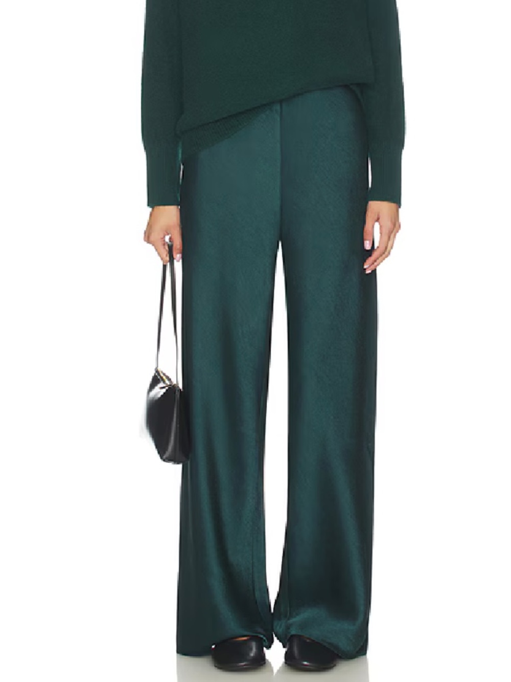 Vince Wide Leg Trousers Navy Minimal Fluid Pant NWT Size M